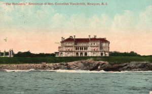 1911 Breakers Residence Mrs. Cornelius Vanderbilt Newport Rhode Island Postcard