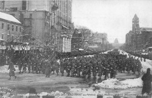 J16/ Washington D.C. Postcard c1909 Inaguration Parade Willard Hotel 180