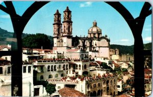 The Church of Santa Prisca Taxco Mexico Postcard Posted 1973