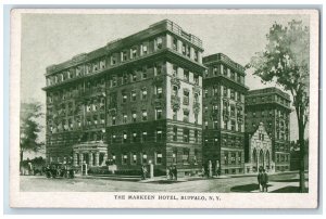 c1920 The Markeen Hotel Resturant Building Entrance Buffalo New York NY Postcard 