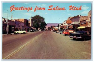 c1960's Greetings From Salina Utah UT Unposted Hub Of Rich Agricultural Postcard