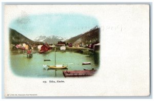 c1905 Sitka Alaska Floating Houses River Lake Harbor Boats Buildings AK Postcard