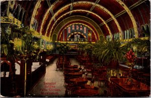 Postcard Interior Schlitz Palm Garden in Milwaukee, Wisconsin
