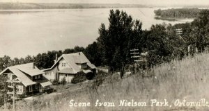 C.1910-20s Houses Nielson Park Ortonville, MN RPPC Real Photo Postcard P109