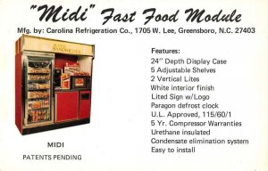 Greensboro North Carolina Fast Food Refrigerator Advertising Postcard AA44574