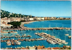 c1970s Cannes, France Suquet Port Croisette Panoramic View Chrome 4x6 PC Vtg M21