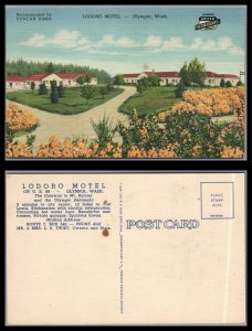 ABRO US Unused Card  Ehe LODORO Motel OLYMPIA WASHINGTON
