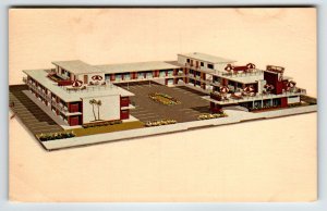 Postcard Flamingo Hotel Atlantic City New Jersey Beach Town Doo-Wop Curt Teich