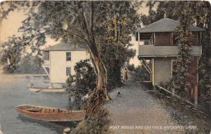 J68/ Buckeye Lake Newark Ohio Postcard c1910 Boat House Cottages 262