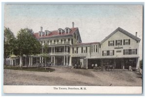 Peterboro New Hampshire NH Postcard The Tavern Exterior Roadside c1920 Carriages