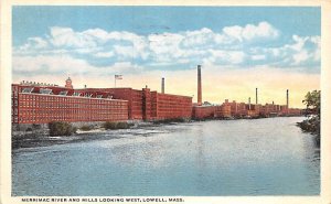 Mills On Merrimac River Lowell, Massachusetts MA