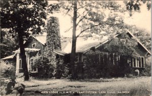 Main Lodge YMCA Camp Cutten Lake Villa IL Postcard Sue Cech