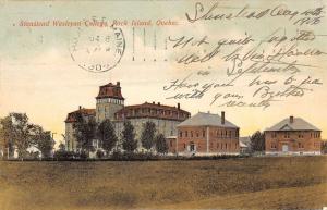 Rock Island Quebec Canada Stanstead Wesleyan College Antique Postcard K24909