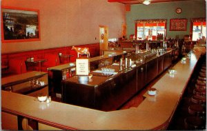 Vtg Laconia New Hampshire NH Week's Dairy Bar Ice Cream Restaurant 1960 Postcard