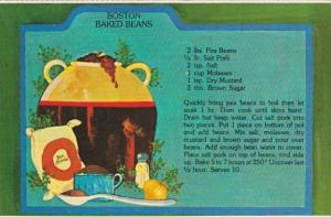 Recipe Card Boston Baked Beans