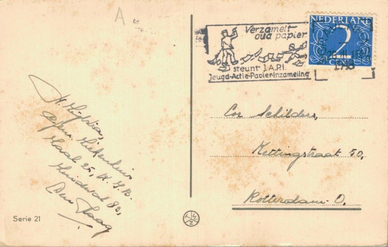 Happy Easter Art Deco Easter Chicks Vintage Postcard 07.18