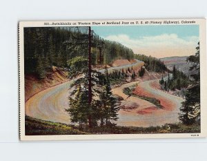 Postcard Switchbacks on Western Slope of Berthoud Pass on U.S. 40, Colorado