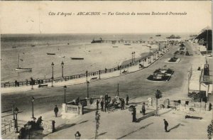 CPA ARCACHON-Vue générale de nouveau Boulevard Promenade (27822)