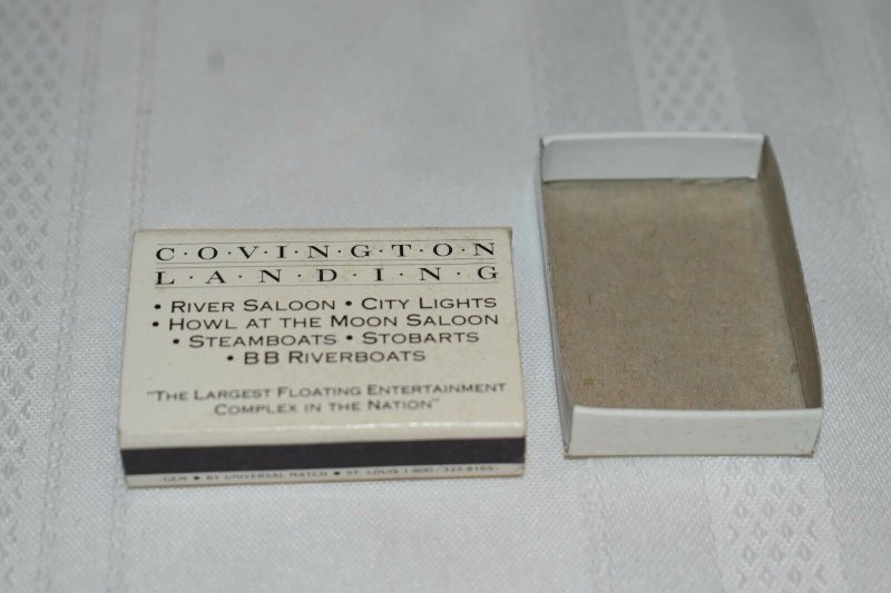 Covington Landing Covington Kentucky Steamboat Matchbox