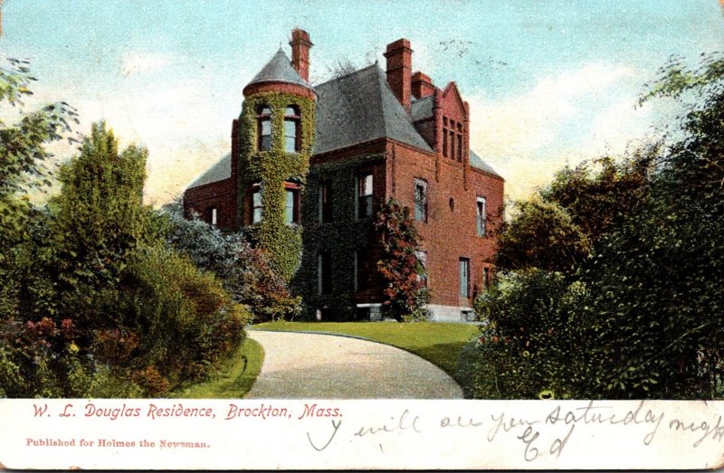 Massachusetts Brockton W L Douglas Residence 1906