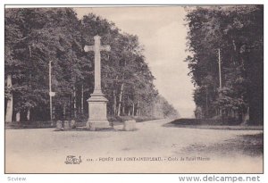 Foret DE FONTAINEBLEAU (Seine Et Marne), France, 1900-1910s : Croix de Saint ...