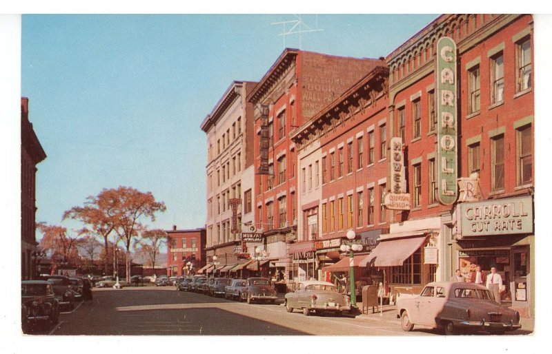 VT - Rutland. Center Street looking West ca 1952