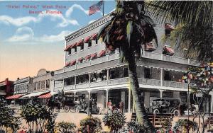 C15/ West Palm Beach Florida Fl Postcard c1910 Hotel Palms Automobiles 12