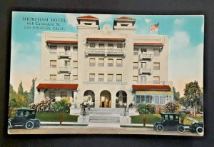 Mint Vintage Los Angeles California Shoreham Hotel Carondelet Street Postcard