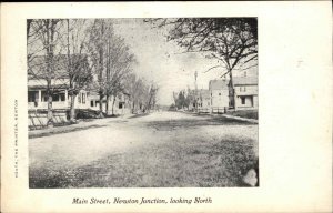 NEWTON JUNCTION NH Main Street Looking North c1910 Postcard