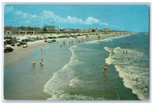 1963 The Beautiful Beach Of Daytona Beach Florida FL, Cars Vintage Postcard 