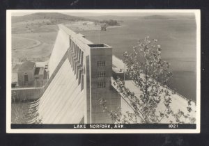 RPPC HANDERSON ARKANSAS LAKE NORFORK DAM VINTAGE REAL PHOTO POSTCARD