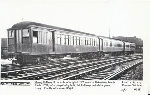 Trains Postcard - Mersey Railway - 3 Car Train - 1903 Stock at Birkenhead  BS37