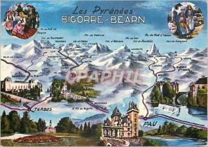 Modern Postcard The Pyrenees Bearn Bigorre Tarbes Folklore