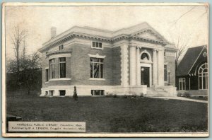 Ramsdell Public Library Building Housatonic Massachusetts 1908 DB Postcard G13