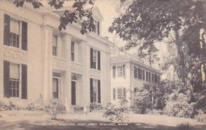 Maine Wiscasset Colonial Mansions High Street 1938