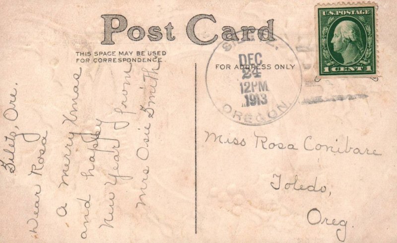 Christmas Holly Horseshoe Scene