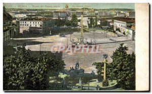 Old Postcard Roma Piazza del Popolo veduta dal Monte Pinolo