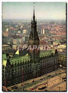 Modern Postcard Hamburg Rathaus