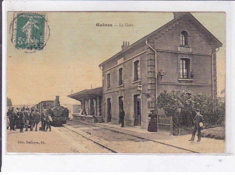 GUINES: la gare, toillée - état