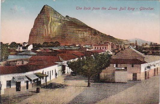 Gibraltar The Rock From The Linea Bull Ring