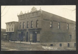 RPPC WILLIAMSTOWN NEW YORK NY DOWNTOWN US POST OFFICE REAL PHOTO POSTCARD
