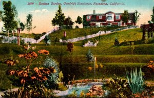 California Pasadena Goodrich Residence Sunken Garden