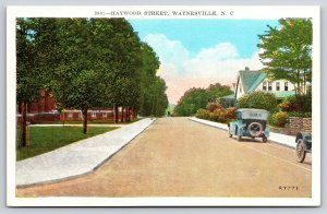 Waterville North Carolina~Haywood Street~Residential Area~1920s Postcard