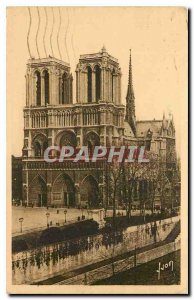 Old Postcard Paris Strolling Notre Dame