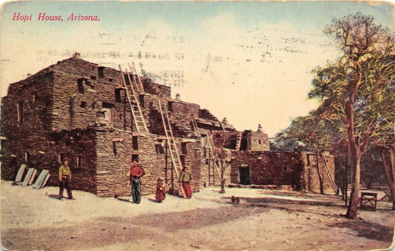 Phoenix Arizona 1913 Postcard Hopi House