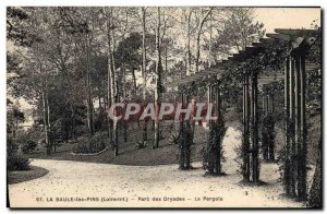 Old Postcard La Baule les Pins Dryads Park The pergola