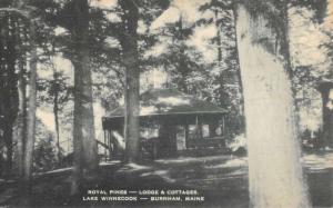 Burnham Maine Lake Winnecock Lodge And Cottages Antique Postcard K65287