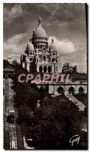Old Postcard Paris Basilique du Sacre Coeur in Montmartre