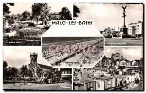 Old Postcard Malo Les Bains Digue From the Perspective Place Turenne
