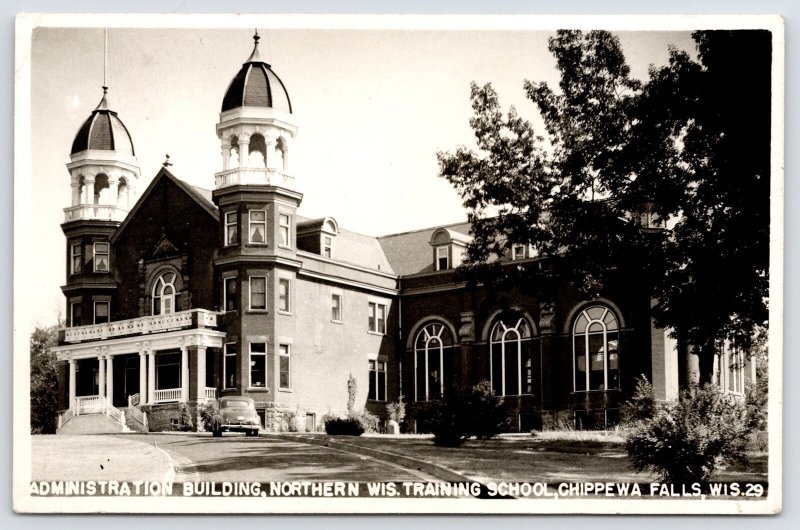 Chippewa Falls WI Northern Training School (Home For Feeble-Minded) 1945 RPPC  